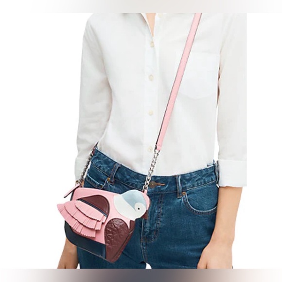Kate Spade Lover Birds Bird Crossbody Leather Bag - Picture 3 of 12